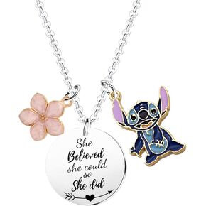 هدايا قلادة ملهمة من MADHAHEFU كانت تعتقد أنها تستطيع تقديم قلائد للنساء والفتيات هدية لصديقة أو أخت أو ابنة أو هدية عيد ميلاد للتخرج، من الفولاذ المقاوم للصدأ، بدون أحجار كريمة in Kuwait