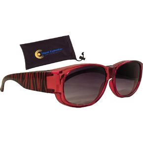 Animal Print Fit Over Sunglasses Wear Over Prescription Glasses - Case Included in Kuwait
