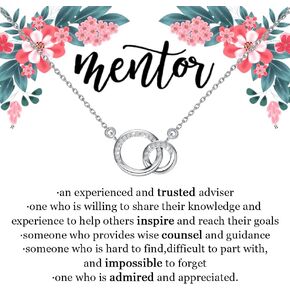 TGBJE Mentor Gift Mentor Necklace Leadership Gifts Mentor Appreciation Gift Mentor Professor Gift Boss Gift Best Coach Gift