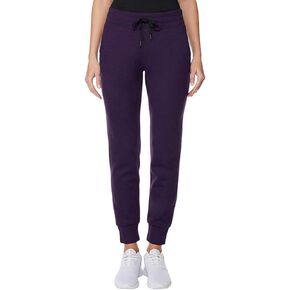 32 DEGREES Ladies’ Tech Fleece Jogger (Ht Blkbry Cordl, Small)