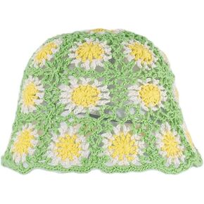 Women's Crochet Fisherman Hat Knitted Handmade Foldable Casual Cap Fashion Cute Comfortable 2023