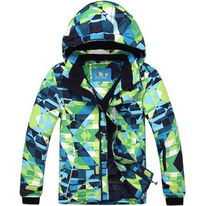 PHIBEE Mens Waterproof Windproof Outdoor Fleece Ski Jacket