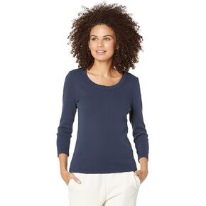 Michael Stars womens Kim 3/4 Sleeve Tee