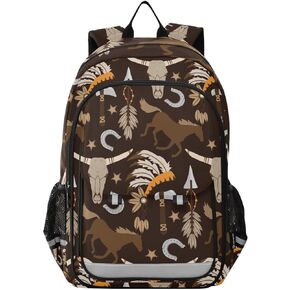 American Football Gold School Backpack Lightweight Laptop Backpack Student Travel Daypack with Reflective Stripes