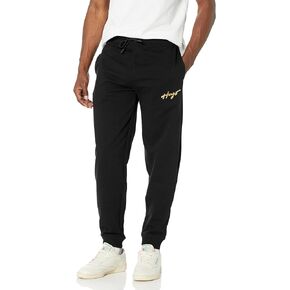 HUGO Men's Script Logo Cotton Blend Joggers