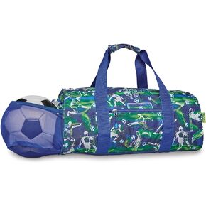 Bixbee Small Kids Duffle Bag, Dance Bag & Travel Bag for Sports, Gymnastics and Ballet with Zipper, Pockets, and Flake-Resistant Glitter Design - Dance Bag for Girls & Boys in Sparkalicious Purple