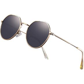 Polarized Polygon Round Sunglasses Classic Half Hexagon Circle Vintage Sun Glasses For Women Men Retro Shades NP1008