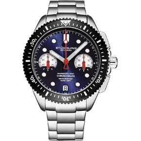 Stuhrling Original Mens Sports Watch Chronograph Stainless Steel Bracelet in Kuwait