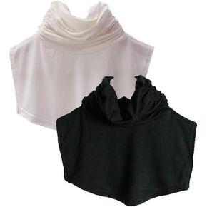 Women's Faux Turtleneck Dickey Collar Half Top Mock Blouse Neck Cover (2pc)