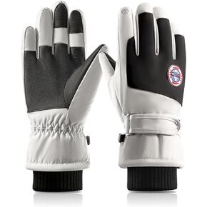 قفازات شتوية للرجال والنساء، قفازات دافئة تعمل باللمس على الجليد ومقاومة للماء ومقاومة للرياح للطقس البارد والقيادة وركوب الدراجات والتزلج in Kuwait