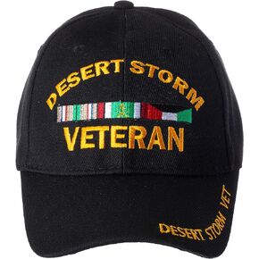 Artisan Owl Desert Storm Veteran Embroidered Adjustable Baseball Cap
