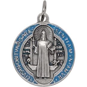 Saint Benedict Pendant | Patron Saint of Students and Europe | Beading for DIY Chaplets and Religious Jewelry | Great Catholic Gift for First Holy Communion and Confirmation