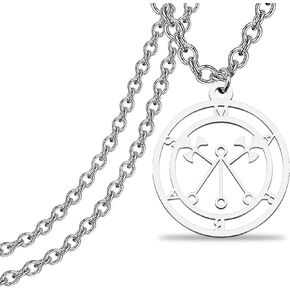 TIIMG Sigil of Marbas Necklace Marbas Gift Demon Satan Satanic Sigil Pendant Jewelry