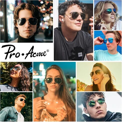 نظارات شمسية مستقطبة كلاسيكية من برو اكمي للنساء والرجال - حماية من الأشعة فوق البنفسجية 400 57 ملم in Kuwait