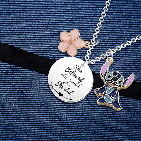 هدايا قلادة ملهمة من MADHAHEFU كانت تعتقد أنها تستطيع تقديم قلائد للنساء والفتيات هدية لصديقة أو أخت أو ابنة أو هدية عيد ميلاد للتخرج، من الفولاذ المقاوم للصدأ، بدون أحجار كريمة in Kuwait