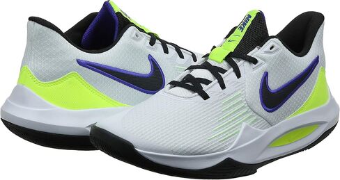 Nike Precision 5, White/Black-Barely Volt-Volt, 10 in Saudi Arabia
