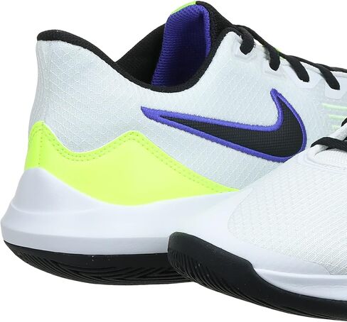 Nike Precision 5, White/Black-Barely Volt-Volt, 10 in Saudi Arabia