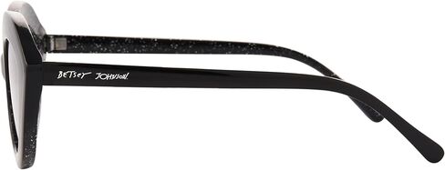 Betsey Johnson Women's The Artist Novelty Cat Eye Sunglasses, Black, 140 mm in Saudi Arabia