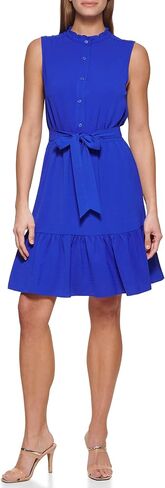 DKNY Women's Sleeveless Fit and Flare Trapeeze Dress in Saudi Arabia