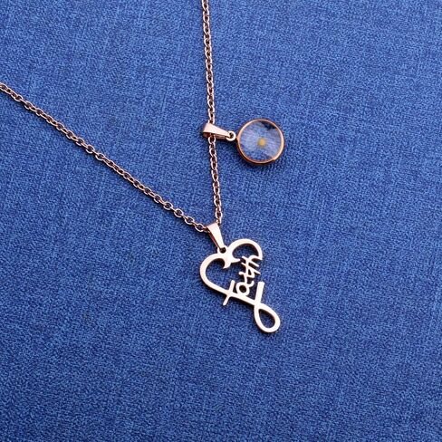 بذور الخردل الإيمان الحب القلب قلادة قلادة المجوهرات الدينية هدية in Kuwait