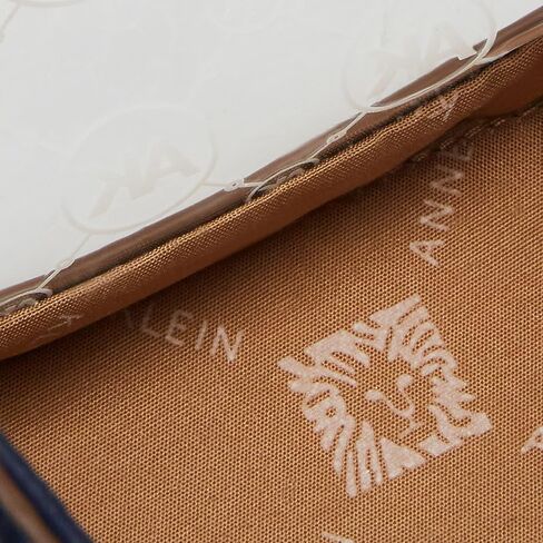 Anne Klein Womens Anne Klein Ring Logo Bucket crossbody, Clear Ak Logo Print Distant Mountain, One Size US in Saudi Arabia