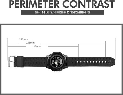 ساعة رقمية LED للرجال والنساء، تاريخ تقويم مضيء، ساعة إلكترونية متعددة الوظائف مضادة للماء in Kuwait