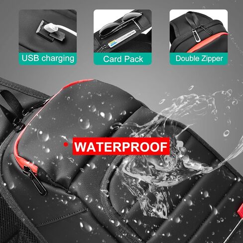 حقيبة حبال للرجال حقيبة صدر كتف حقيبة ظهر Daypack حقيبة ظهر بحمالة كروس مع كابل USB للمشي لمسافات طويلة والتخييم والرحلات الخارجية in Kuwait