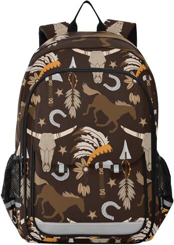 American Football Gold School Backpack Lightweight Laptop Backpack Student Travel Daypack with Reflective Stripes in Kuwait