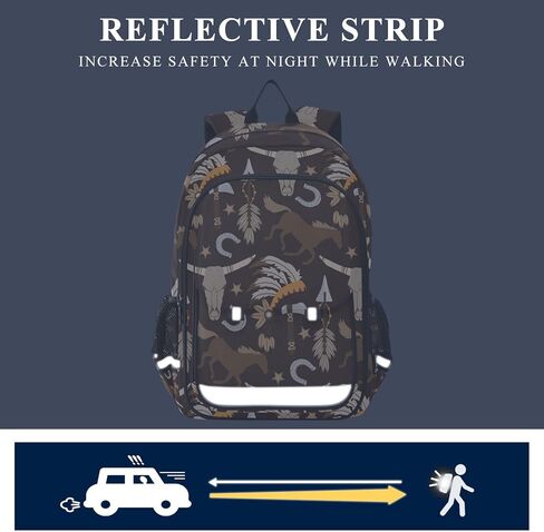 American Football Gold School Backpack Lightweight Laptop Backpack Student Travel Daypack with Reflective Stripes in Kuwait