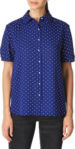 Anne Klein Women's Peterpan Collar Button Down Blouse in Saudi Arabia