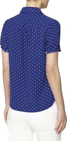 Anne Klein Women's Peterpan Collar Button Down Blouse in Saudi Arabia