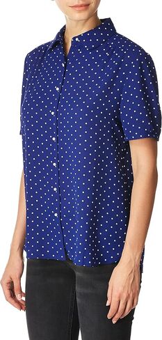 Anne Klein Women's Peterpan Collar Button Down Blouse in Saudi Arabia