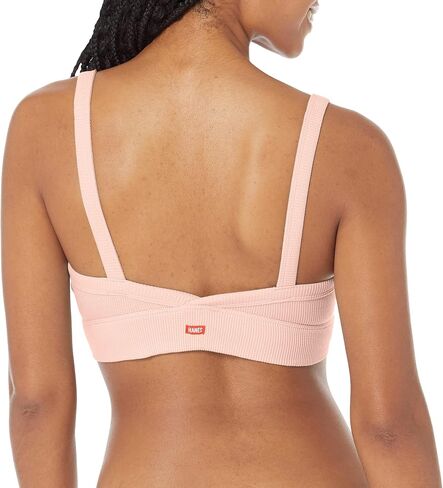 Hanes Women's Eco Luxe Long Line Scoop Crop DHY201, Pink Gleam, Large D-DD in Saudi Arabia