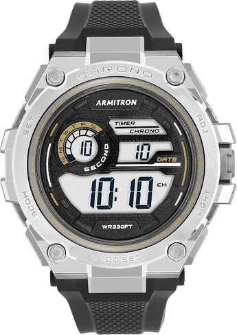 Armitron Sport Men's Digital Chronograph Silicone Strap Watch, 40/8450 in Saudi Arabia