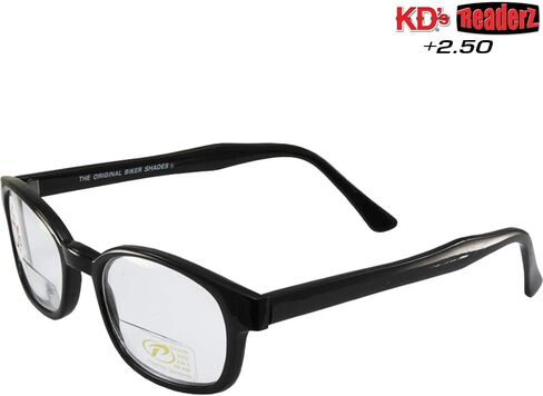 ظلال راكبي الدراجات النارية الأصلية من KD بواسطة PCSUN إطارات سوداء + عدسات شفافة مكبرة 2.50 in Kuwait