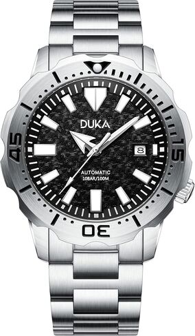 HaiQin DUKA 110 Men's Automatic Mechanical Watches The Ocean Series Synthetic Sapphire Japanese Self-Winding Movement Full Stainless Steel 100M Waterproof Sports Wrist Watch Date in Saudi Arabia