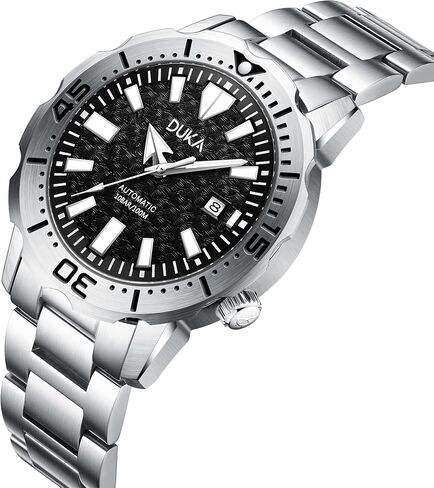 HaiQin DUKA 110 Men's Automatic Mechanical Watches The Ocean Series Synthetic Sapphire Japanese Self-Winding Movement Full Stainless Steel 100M Waterproof Sports Wrist Watch Date in Saudi Arabia