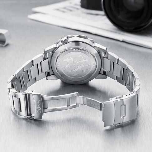 HaiQin DUKA 110 Men's Automatic Mechanical Watches The Ocean Series Synthetic Sapphire Japanese Self-Winding Movement Full Stainless Steel 100M Waterproof Sports Wrist Watch Date in Saudi Arabia