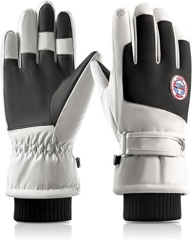 قفازات شتوية للرجال والنساء، قفازات دافئة تعمل باللمس على الجليد ومقاومة للماء ومقاومة للرياح للطقس البارد والقيادة وركوب الدراجات والتزلج in Kuwait