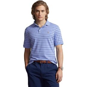 POLO RALPH LAUREN Ralph Lauren Men's Classic Fit Mesh Pony Logo Polo Shirt (XXL, HarborBlue)
