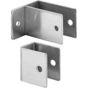 Prime-Line 656-2891-SS دعامة على شكل حرف U من الفولاذ المقاوم للصدأ ودعامة حائط لأذن واحدة، 1/2 بوصة، من الفولاذ المقاوم للصدأ، ساتان (عبوة واحدة) in Kuwait