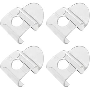 4PCS Transparent Color Blinds Cordless Handles Honeycomb Blinds Handle Hook Only for Cordless Louver Bottom Guide Plastic Clamp