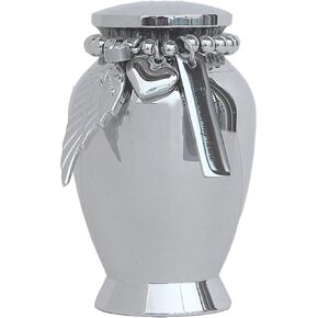 2.85 Inchs Small Urn for Ashes, Stainless Steel Mini Urn, Cremation Ash Urn, Ashes Holder, Small urn for Family & Loved Ones
