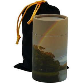 Casket Depot Rainbow Adult Size Memorial Collection Scattering Tube, Biodegradable Urn for Scattering Ashes, Eco Urn, Adult Size 13" Long, Holds Up to 250 Cubic Inches Ashes