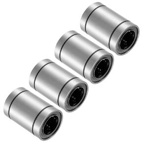 Kozelo 4pcs LM8UU Linear Ball Bearings, [8mm x 15mm x 24mm] Steel Linear Motion Bearing for CNC Machines Packaging Equipment 3D Printers Use