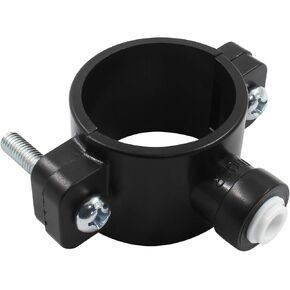 Waziaqoc Drain Saddle Valve with 3/8" Quick Connect, Plastic Drain Saddle Valve, Water Hose Pipe Adapter for Under Sink Reverse Osmosis System