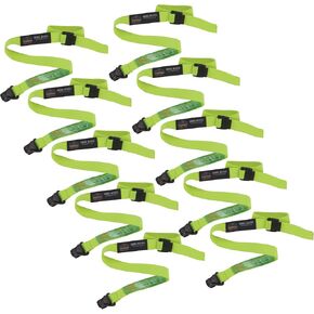 Ergodyne Squids 3155 Lanyard with Clamp End, Easily Attaches to Hard Hat, Tools, or Small Valuables, Weight Capacity 2lbs, 10-Pack
