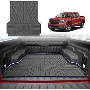 Custom Fit Car Cargo Mat for 2022-2023 2024 Ford Maverick All Weather Cargo Liner Rear Bed Liner Non-Slip Odourless Black
