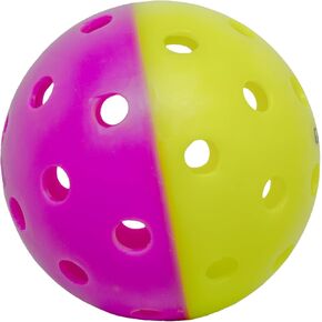 GAMMA Two-Tone Outdoor Training Pickleballs, Red/Orange, Yellow/Red, Green/Purple, Practice, High Visibility, Consistent Bounce, Durable, Spin, Tournament Training, 3 Pack, 6 Pack,12 Pack