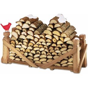 Department 56 Accessories for Villages Natural Wood Log Pile Accessory Figurine 3 Inch